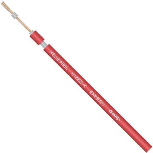 HELUKABEL H1Z2Z2-K SOLÁRNY KÁBEL PRE FOTOVOLTAIKU ČERVENÝ 6MM