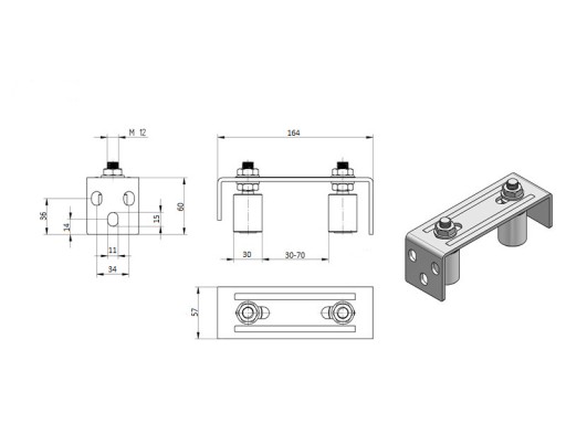 Horné vedenie Fi 35/164 mm