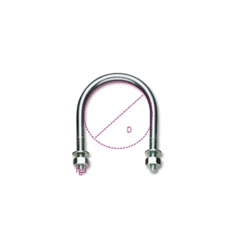 DRŽIAK TYČE PRE POTRUBIE (CYNBAND) POZINKOVANÉ 102 mm (3,1/2), ZÁVIT M12 ROBUR