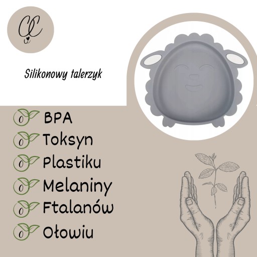 Silikónová doska s prísavkou pre deti, šedá BLW 6 m + Chichi