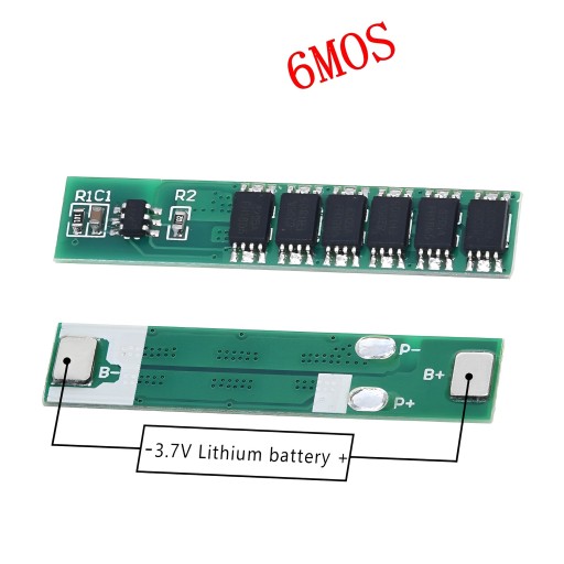 BMS 1S 15A 3,7 V Li-ion 6MOS PCM 18650