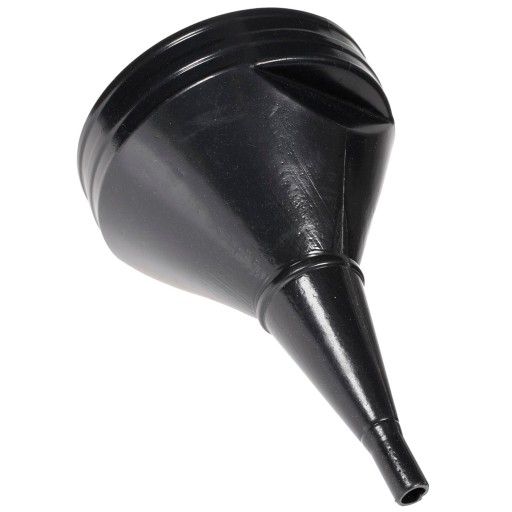 PLASTIC FUEL FUNDER, rovný, obrí, čierny