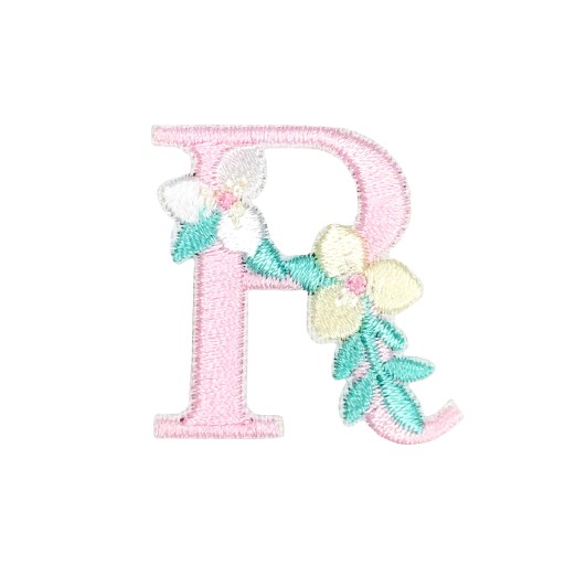 Opätovne použiteľné DIY vyšívané kvety STICKER Letter R
