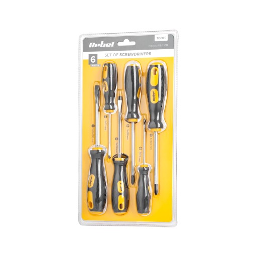 Sada magnetických skrutkovačov Rebel Tools 6 ks.