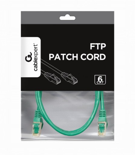 LAN PATCHCORD CAT.6 ETHERNET RJ45 CAT6 FTP LAN KÁBEL tienený 2M