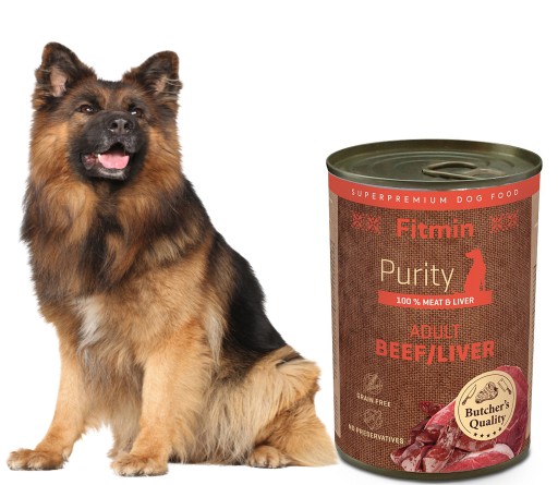 Fitmin Purity dog mokré krmivo pre psov hovädzie mäso s pečeňou 400g