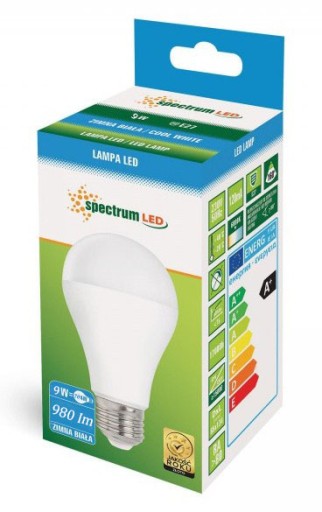 LED STUDENÁ ŽIAROVKA E-27 230V 9W WOJ+14612