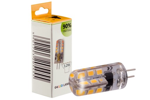 G4 3,2W mini LED žiarovka, NEUTRÁLNY SILIKÓN, 12V DC