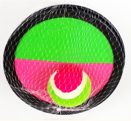 ZRUČNOSTNÁ HRA CHYTOVACIA LOPTA 19 CM ŠTÍTOVÁ LOPTA NA VELCRO