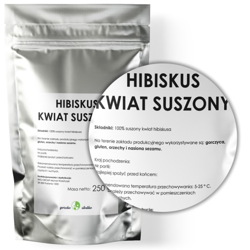 IBIŠKOVÝ ČAJ sušený kvet ibišteka 250g