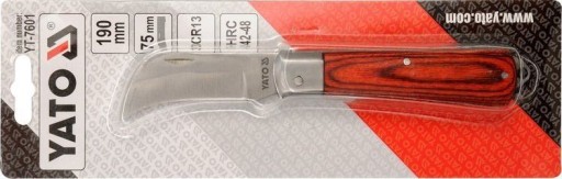 MONTÁŽNY Nôž skladací SILICK YT-7601 YATO 190 mm