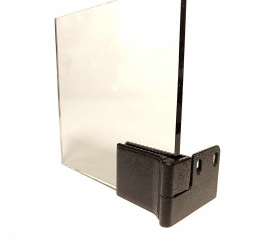 Nábytkový pánt na sklenenú tabuľu, ČIERNA PRAVÁ LOFT
