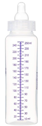 jednorazová dojčenská fľaša + cumlík 250 ml