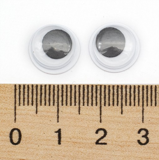 Oči pre hračky plastové 12x3mm 220ks/20g
