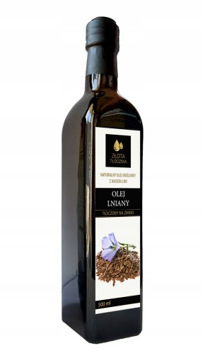 BUDWIGOWY ľanový olej 500ml, lisovaný za studena, čerstvý z poľských semienok
