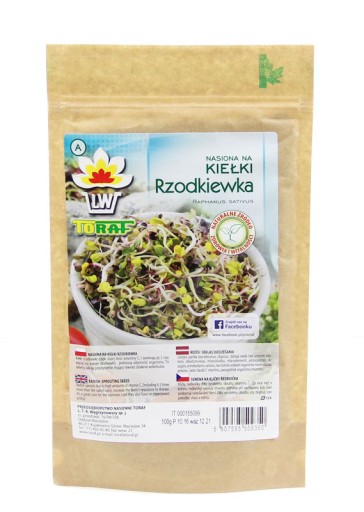 Čína Semená reďkovky na klíčky 100g TORAF