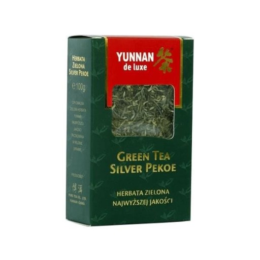 YUNNAN zelený listový čaj DE LUXE silver pekoe LG101 100G