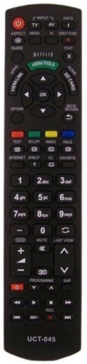 Náhrada diaľkového ovládača pre PANASONIC VIERA 3D TV N2QAYB000752