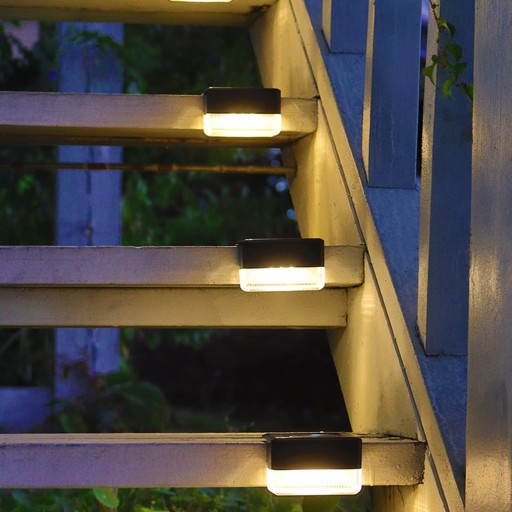SOLÁRNE ZÁHRADNÉ SCHODISKO LED PRE TERASU VODOTĚSNÉ 4KS