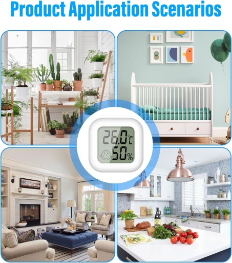 SPOĽAHLIVÝ ELEKTRONICKÝ TEPLOMER DIGITÁLNY IZBOVÝ HYGROMETER METEOSTANICA