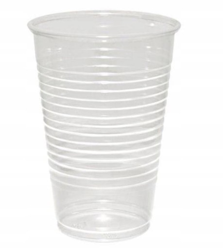 Bezfarebné plastové poháre na vodu a studené nápoje, 200 ml, 10 ks