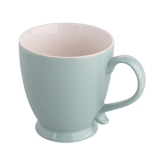 VEĽKÝ MESTSKÝ hrnček na kávu PASTEL ZELENÝ 400ML