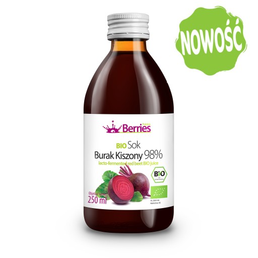 BIO šťava z červenej repy, BIO kvások z červenej repy 250 ml