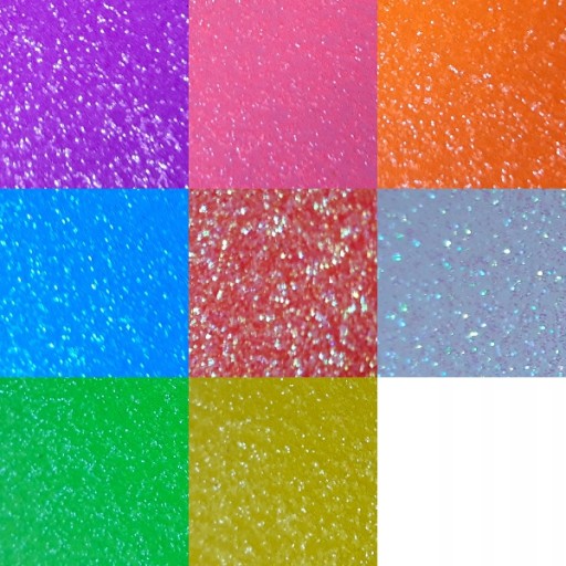 Fluorescenčný trblietavý papier B-5 ZBF-0266