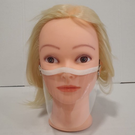 Mini priehľadná maska s 2 elastickými pásikmi