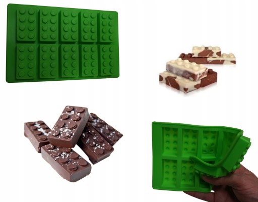 SILIKÓNOVÁ FORMA ČOKOLÁDY PRRALINES ŽELÉ TORTY LEGO TEHLY