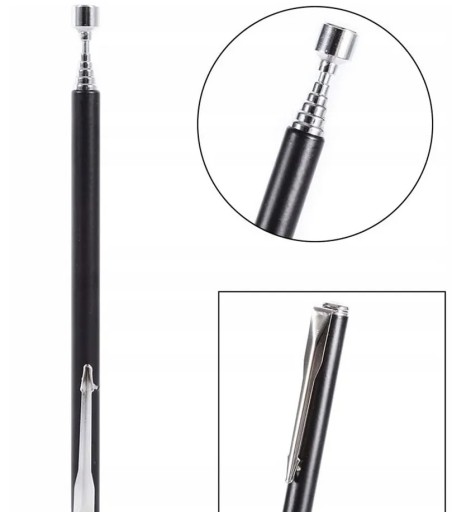 MAGNETICKÝ UCHOVÁVAČ TELESKOPICKÝ MAGNET SKLADACÍ DLHÝ SILNÝ 61 CM