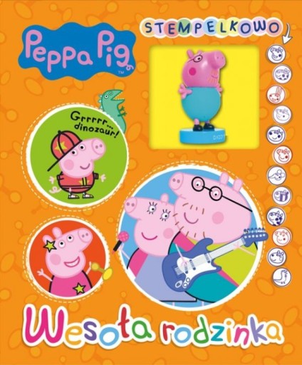 Peppa Pig Book + pečiatka s figúrkou Peppa's DAD - KD