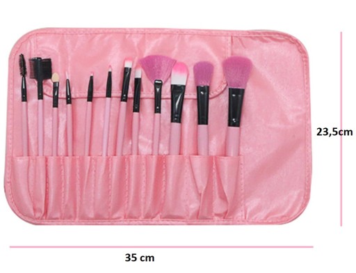 SADA PROFESIONÁLNYCH ŠTETEC NA MAKEUP 12 KS