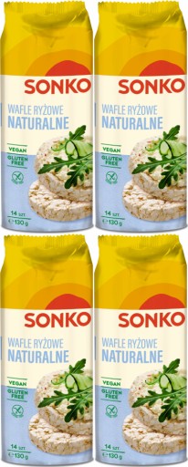 Sonko prírodné ryžové vafle 130g x4