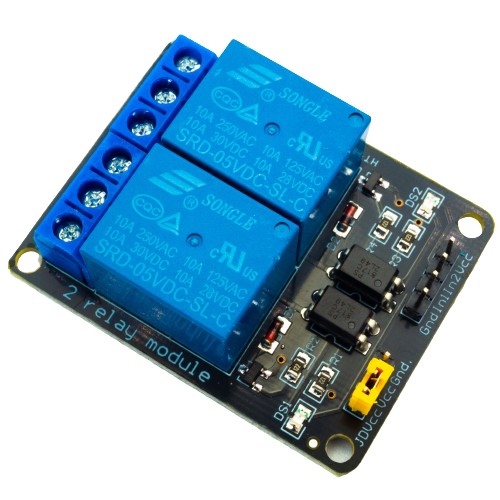 2-kanálový 5V 10A modul nízkostavového riadeného relé 0V pre Arduino