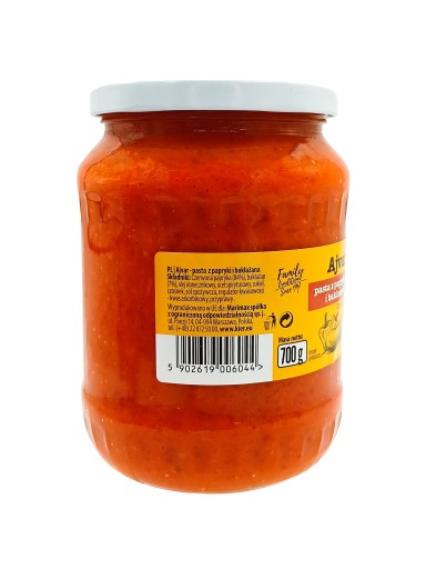Ajvar ZELENINOVÁ PASTA 720ml Z PAPRICE A BALAŽÁNU