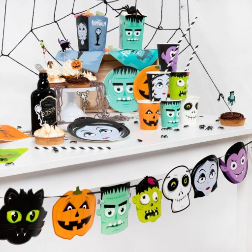 Halloween Monsters girlanda papierová 150 cm HAL-075