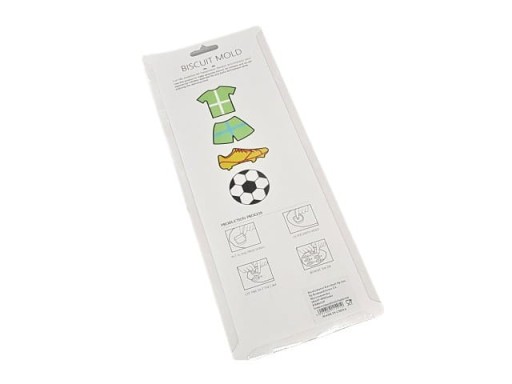 Vykrajovačky na futbalové sušienky so šablónami - 4 ks.