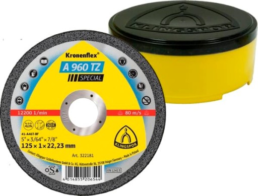 Oceľový rezací kotúč 125x1 KLINGSPOR A960TZ
