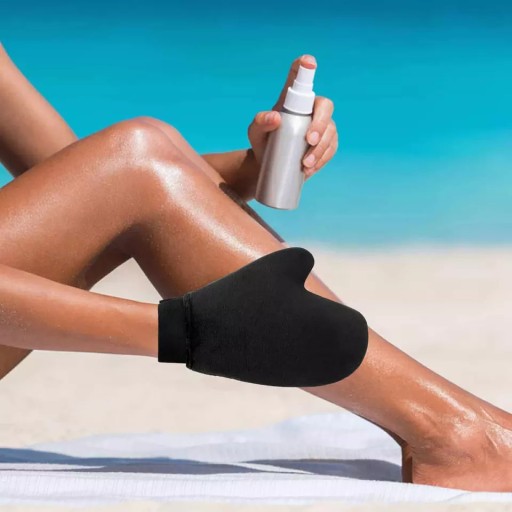 BRONZERA ČIERNA SAMOOPEĽOVACIE RUKAVICE