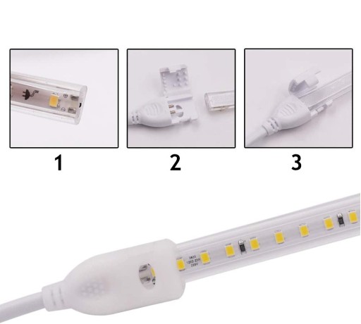 LED PÁS 230V 2835 NEUTRÁLNY REZ KAŽDÝCH KLIKNUTÍ 20 CM