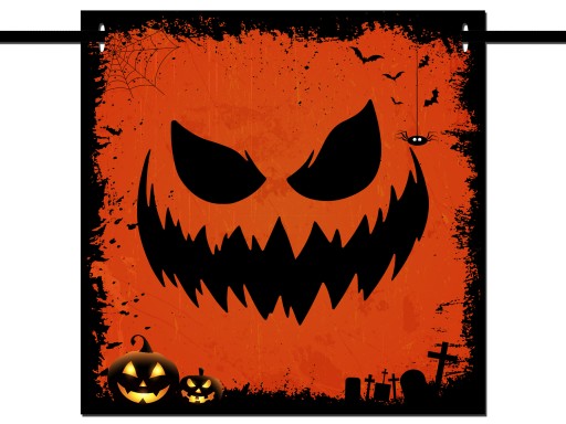 PANAN HALLOWEEN GARLAND tmavá oranžová 2 m