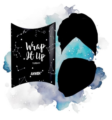 ANWEN Turban Wrap It Up Black
