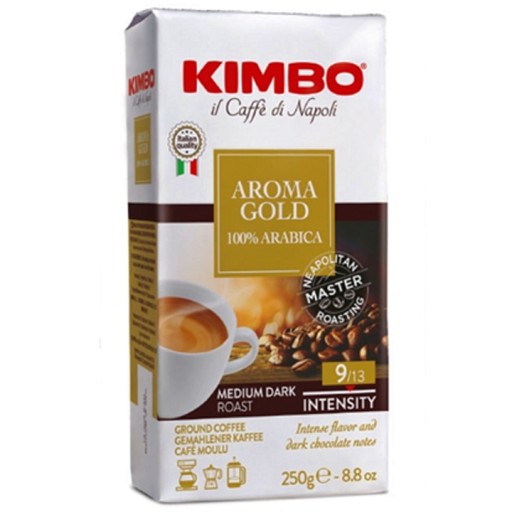 Kimbo Aroma Gold 100% Arabica mletá káva 250 g