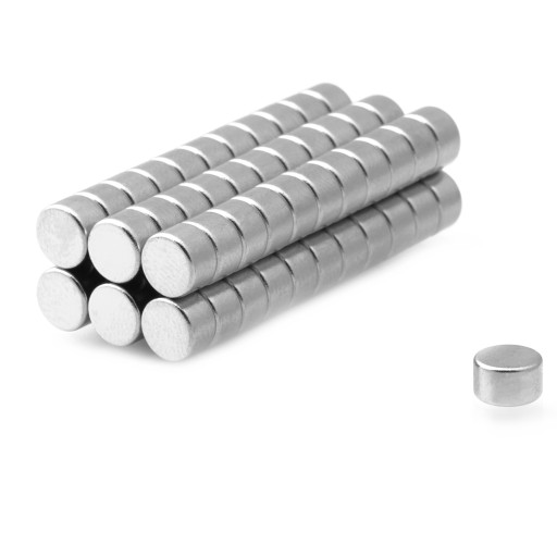 okrúhly NEODYMOVÝ MAGNET 5x3 N38 SET 10 kusov SILNÝ