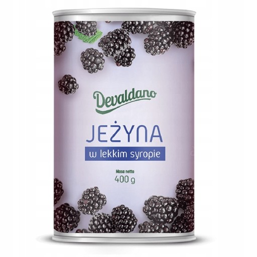 Černice černice v sirupe v plechovke 400g Devaldano