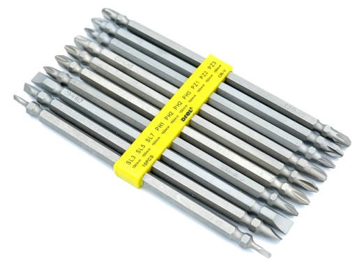 BITOVÉ HROTY PRE SKRUTKOVAČKY VEĽMI DLHÉ 150 mm