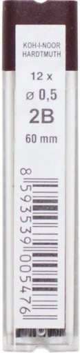 GRAFITOVÁ NÁPLŇ DO MECHANICKEJ CERUŽKY 0,5 MM, HRÚBKA 2B KOH-I-NOOR
