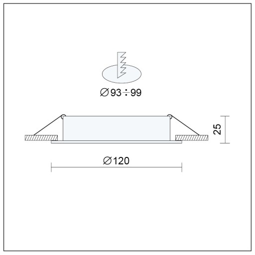LED PANEL LED EYEBALL LED BLESK 6W 230V 4000K