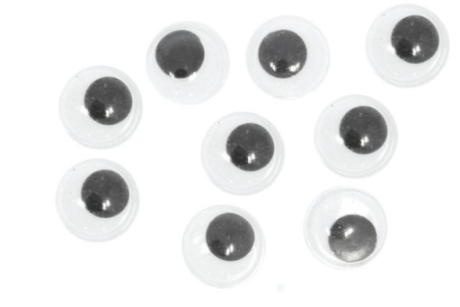 Ozdobné očká pohyblivé kabošon 8mm 5g ~120 ks